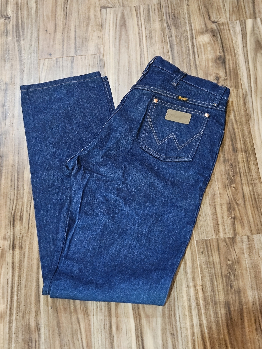 Wrangler Men’s Indigo Straight Leg Jeans Size 34 X 36